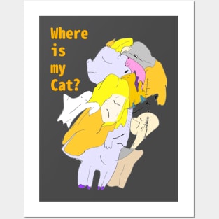 Where is my cat? Posters and Art